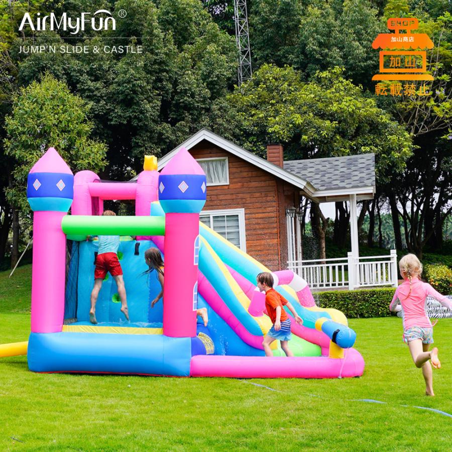 【最安値挑戦中】 HO!!PS プール 遊具 ビニールプール トランポリン 大型遊具 エア遊具 ウォータースライダー トレジャーアイランド 【EIM8824308868】(31795円)