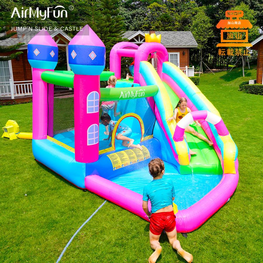 【最安値挑戦中】 HO!!PS プール 遊具 ビニールプール トランポリン 大型遊具 エア遊具 ウォータースライダー トレジャーアイランド 【EIM8824308868】(31795円)