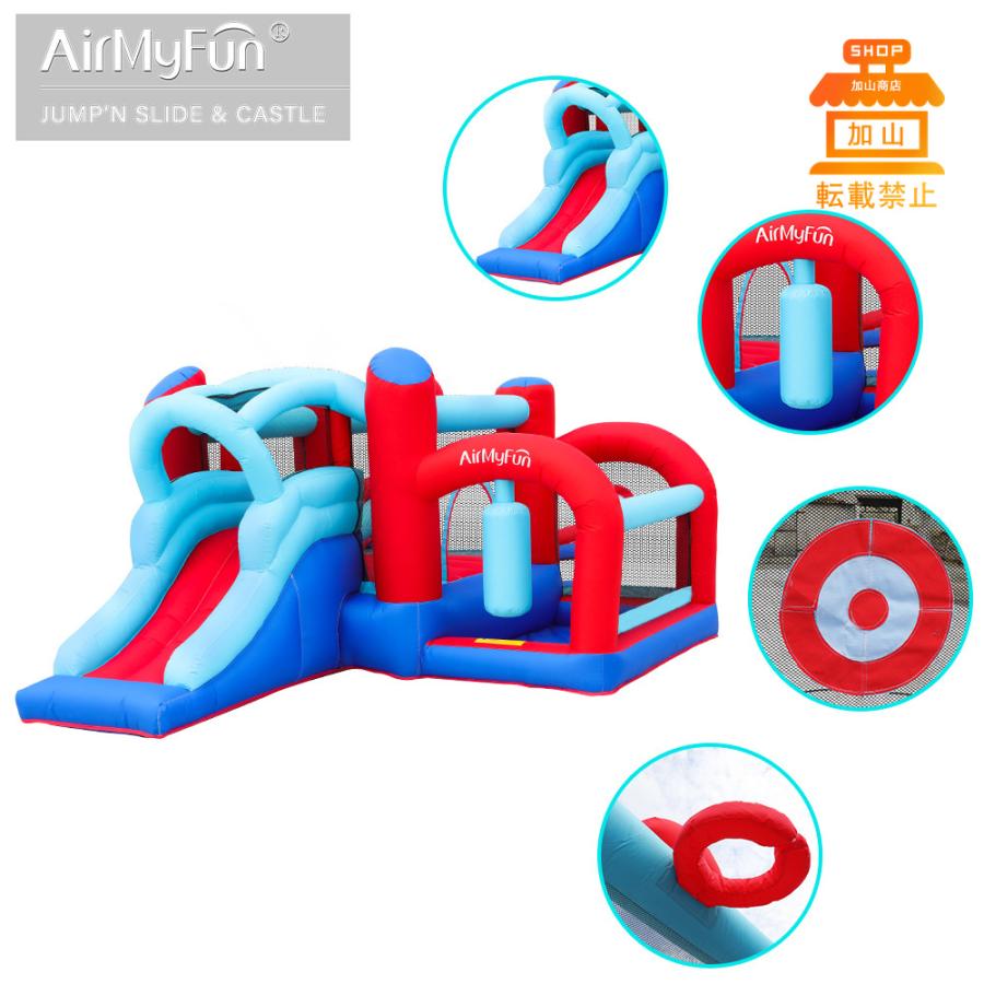 期間セール ！ HO!!PS プール 遊具 ビニールプール トランポリン 大型遊具 エア遊具 ウォータースライダー トレジャーアイランド 【DGJ5818853125】(20966円)