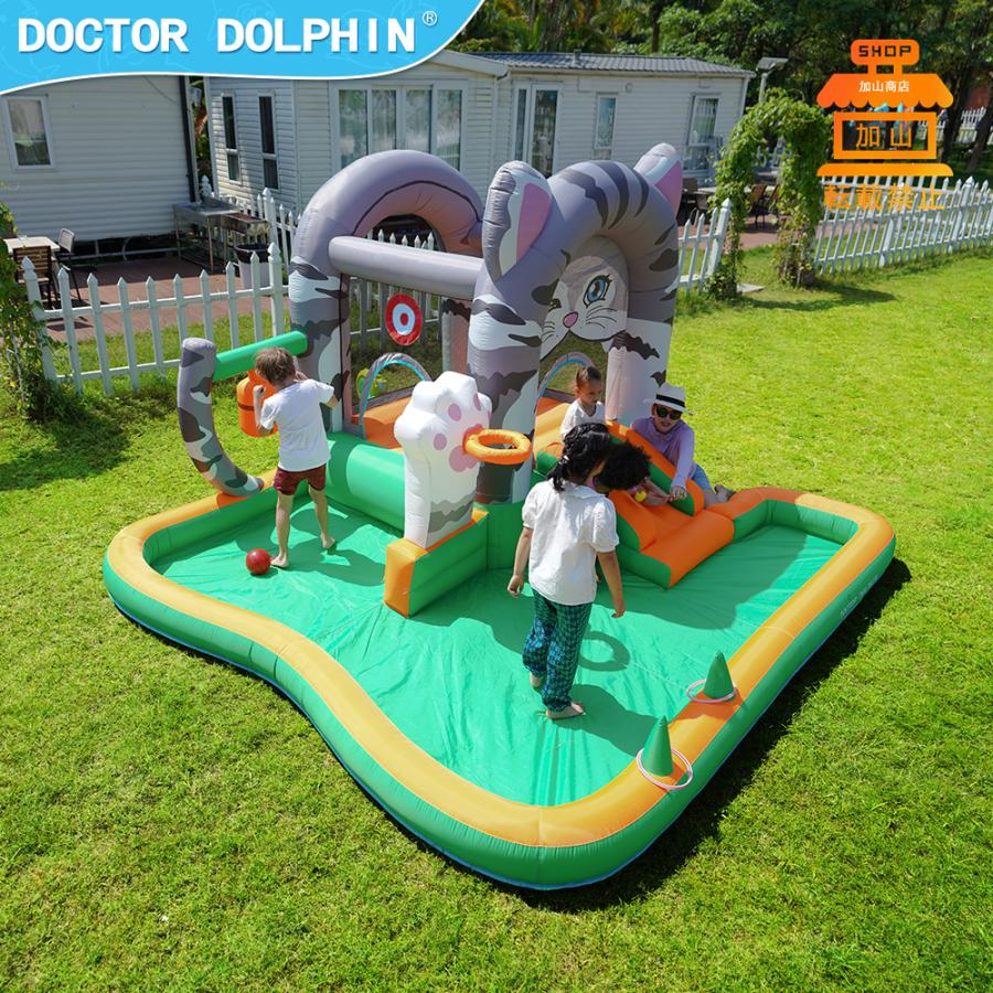 【ほぼ未使用】 HO!!PS プール 遊具 ビニールプール トランポリン 大型遊具 エア遊具 ウォータースライダー トレジャーアイランド 【VQL7643361107】(27540円)