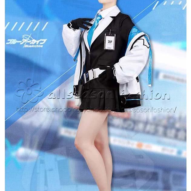 ブルーアーカイブ-Blue Archive-風 早瀬 ユウカ コスプレ衣装 ウィッグ 