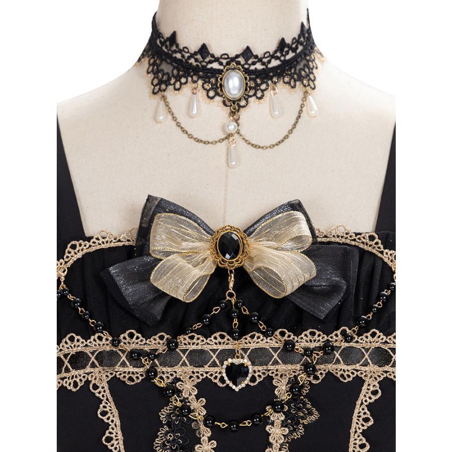 甘ロリJSKドレス3ピースセットレースアップボウチュールポリエステル