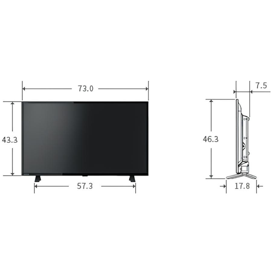 REGZA（レグザ） 東芝 32V型 液晶テレビ ハイビジョン 外付けHDD ウラ 