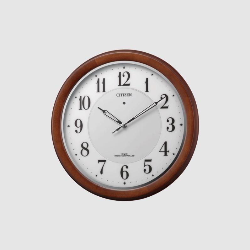 CITIZEN（シチズン） 木枠 電波ソ−ラー 掛時計 4MY852-006 : 時計と 