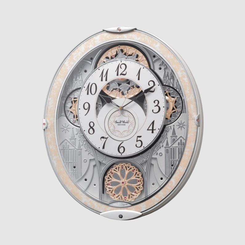 電波からくり時計 スモールワールド 8MN407RH リズム 動作確認済 美品 電波からくり時計 スモールワールド 8MN407RH リズム 動作確認済 美品