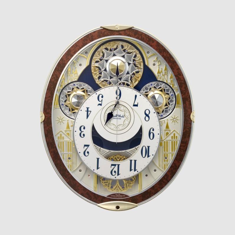 RHYTHM(リズム) 電波からくり時計 スモールワールドノエルNS 茶 8MN407RH23 