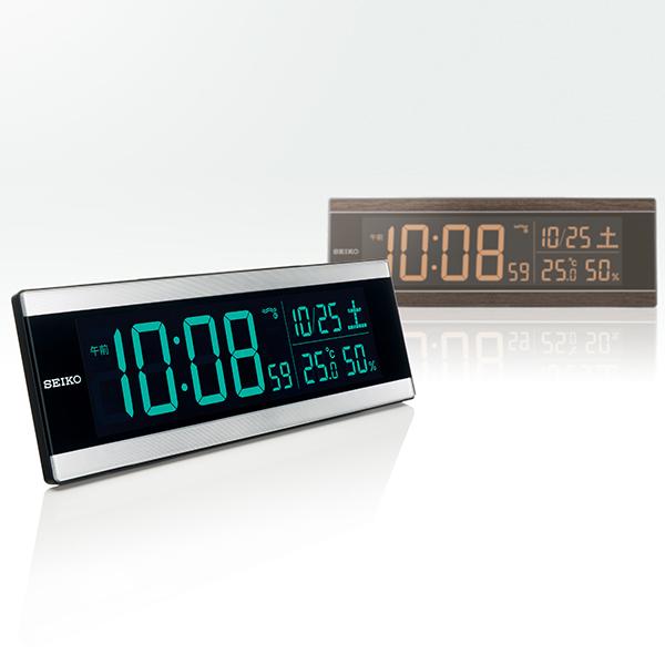 SEIKO セイコー C3 series カラーLED表示 電波 デジタル置時計 交流式