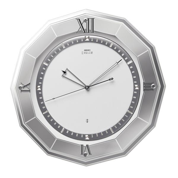 【値下げ】セイコー エムブレム　衛星電波掛け時計 HS555S SEIKO EMBLEM セイコーエムブレム 衛星電波掛け時計 HS555S : 時計と