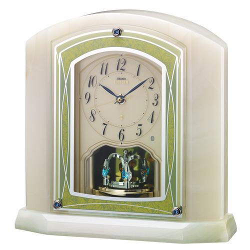 SEIKO EMBLEM 置時計 （希少な八角形） 報時セイコー置時計エンブレム SEIKO電波置き時計 【高級美品