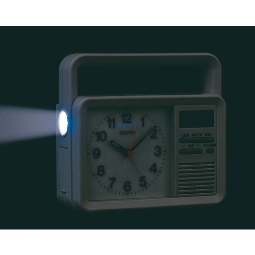 SEIKO 防災 多機能 目覚まし時計 KR885N : 時計と雑貨のお店 Re-NET