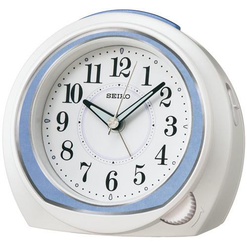 SEIKO スタンダード トラベラ アナログ 目覚まし時計 ブルー KR890L | 