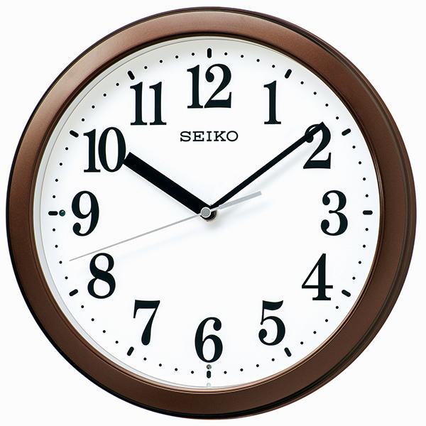 SEIKO プラスチック枠 茶 アナログ電波掛時計 KX256B | 