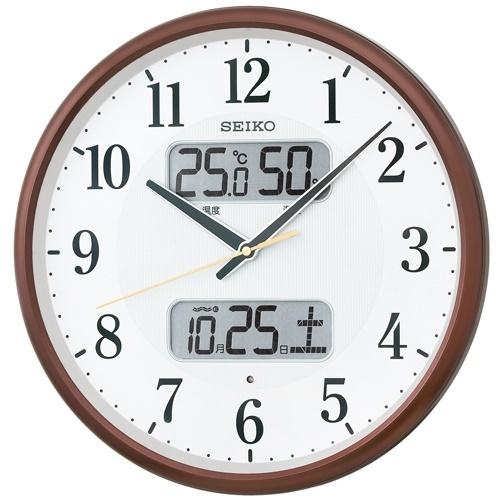 新品　セイコー電波時計 温湿度計日付 KX383B SEIKO 温度・湿度計電波掛時計 KX383B : 時計と雑貨のお店 Re-NET