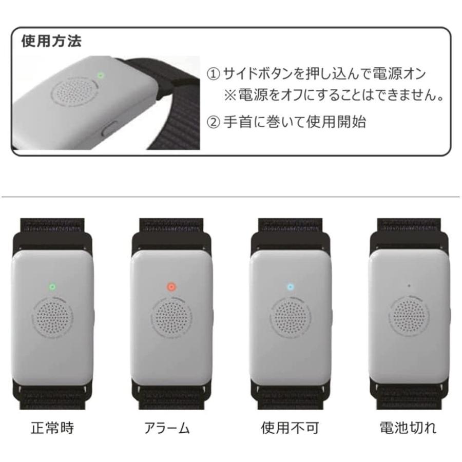 熱中症対策ウォッチ　カナリア　アラーム＆LED表示でお知らせ]　防水性能　IP67　(CNRIA)