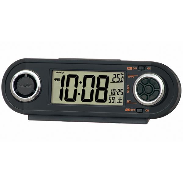 SEIKO 大音量目覚まし時計 ライデン カレンダー 温湿度表示 デジタル電波置時計 NR537K 『5年保証』