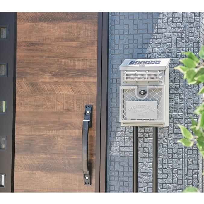 セトクラフト 壁掛けポスト INDUSTRIAL グレー SI-3222-GY : 時計と
