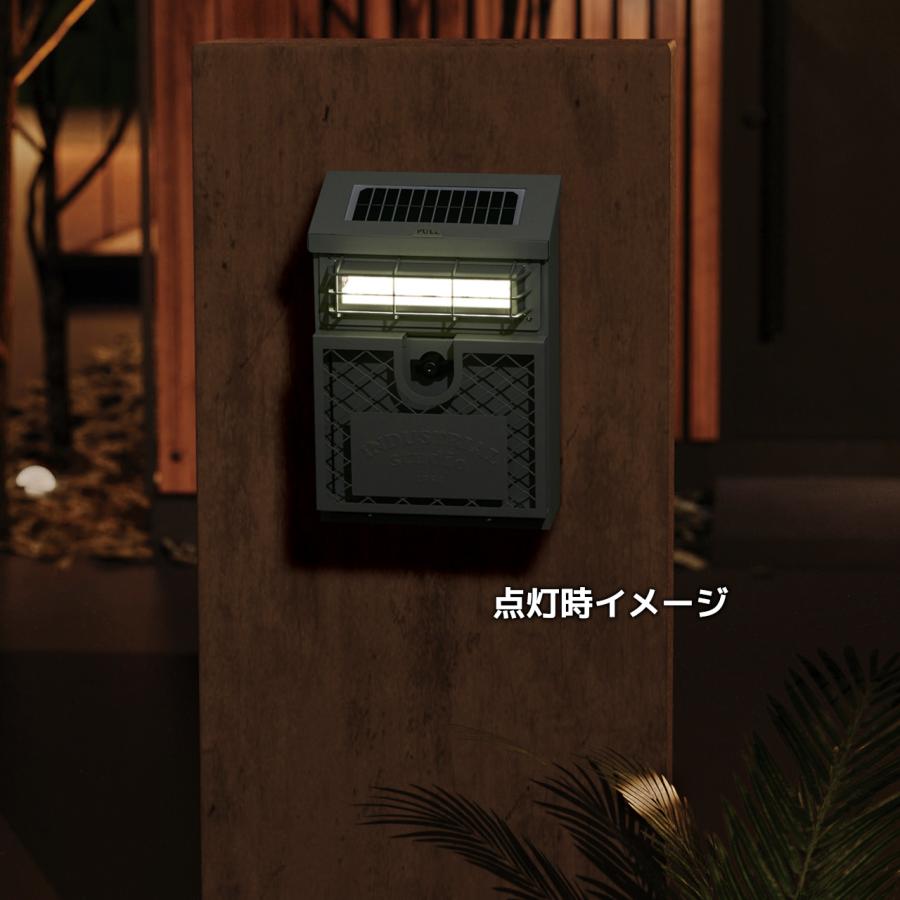 セトクラフト 壁掛けポスト INDUSTRIAL ネイビー SI-3222-NV : 時計と