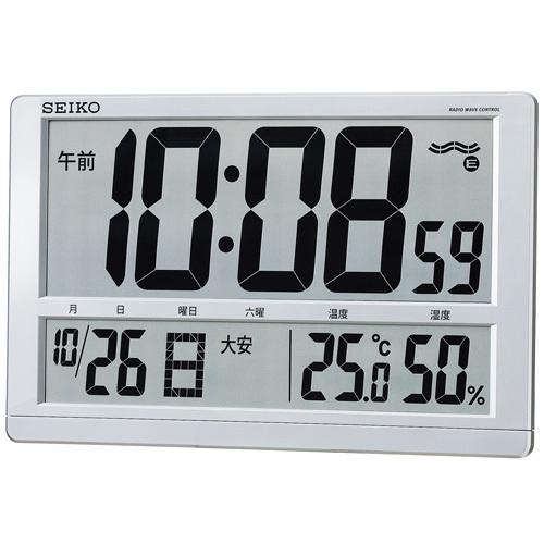日本初の Seiko 電波 デジタル時計 掛け置き兼用 温湿度表示付き Sq433s 置き時計 Hqpt Com