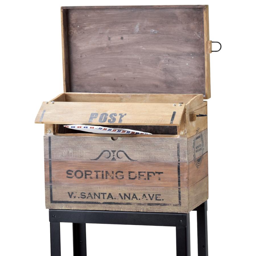 スタンドポスト Vintage Box　セトクラフト　木製 セール中につき1700円OFF】セトクラフト ウッド調ヴィンテージボックス