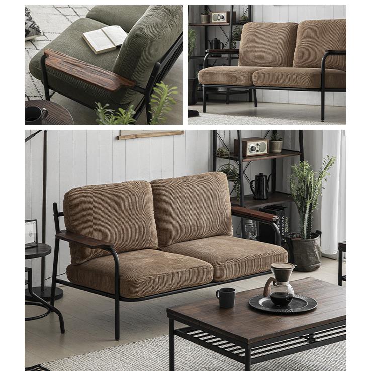 ソファー ソファ 送料無料 2人掛け 二人掛け コーデュロイ