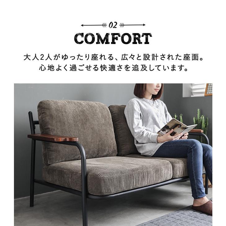 ソファ　2人掛け　コーデュロイ　sanctum 2 ソファー ソファ 送料無料 2人掛け 二人掛け コーデュロイ おしゃれ