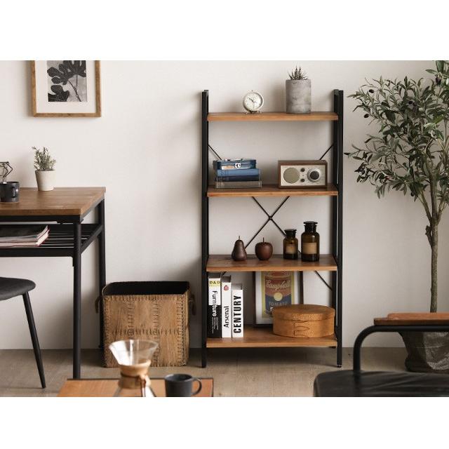 スチールラック 4段 送料無料 幅60cm おしゃれ オープンラック