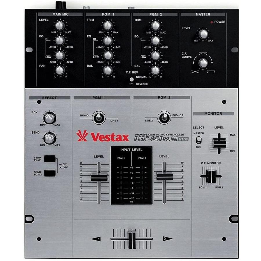 (中古)Vestax DJミキサー PMC-05PRO3 VCA エフェクトセンド/リターン機能搭載