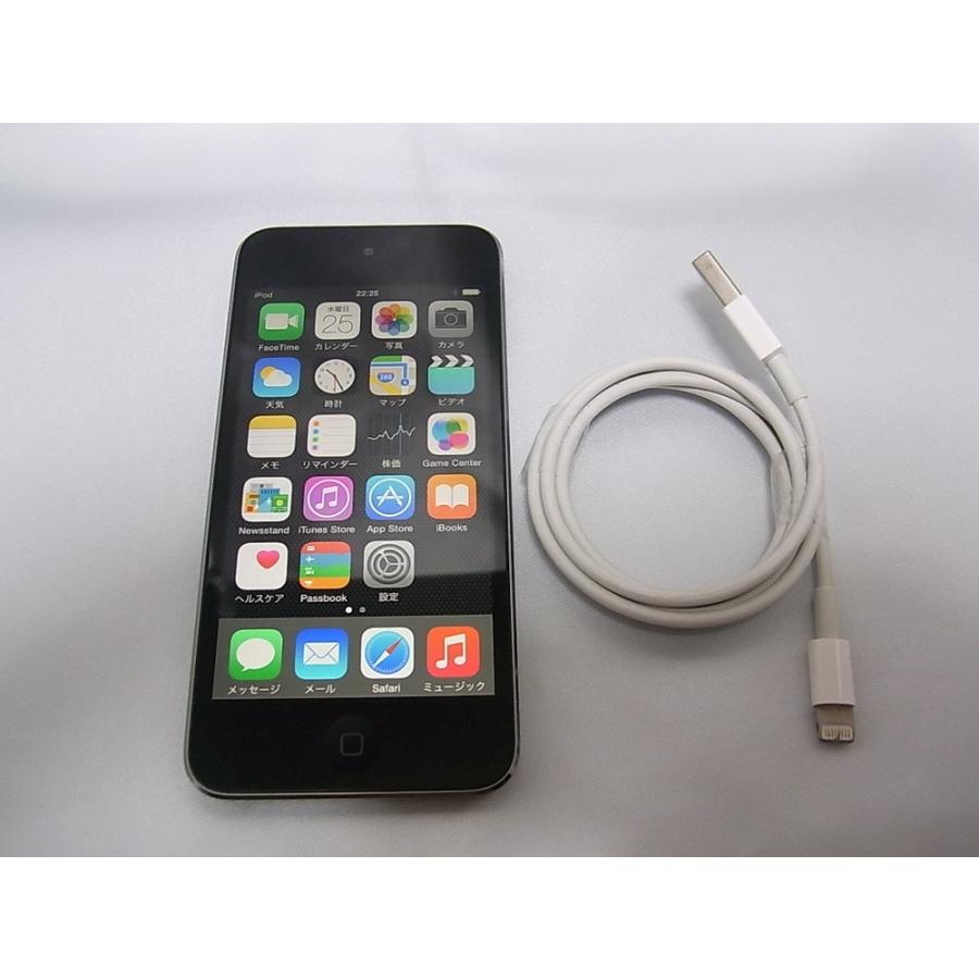 中古品 超美品 携帯音楽プレイヤー ipod touch 第5世代 ブラック 16GB A1421 AP-38｜re-stories