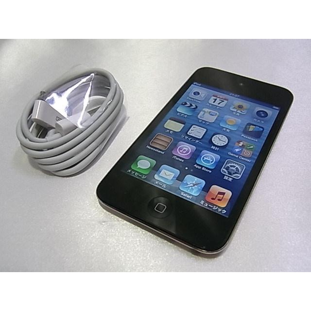 中古品 超美品 携帯音楽プレイヤー ipod touch 第4世代 ブラック 8GB A1367 AP-46｜re-stories