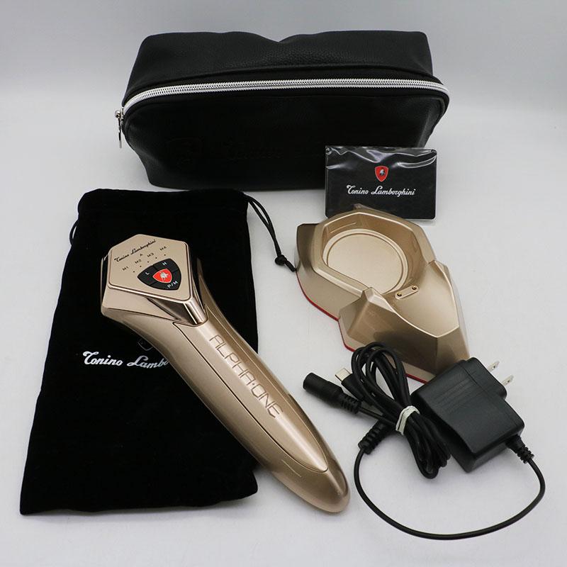 【新品未使用】美顔器 アルファワン シャンパンゴールド 昨年6月購入 リズム ALPHA・ONE アルファ・ワン シャンパンゴールド 美顔器 中古