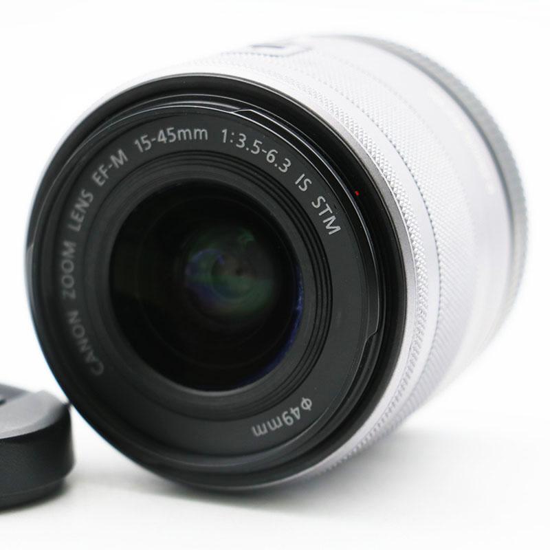 Canon EOS Kiss M ホワイト EF-M15-45mm 動作確認済み Amazon | Canon ミラーレス一眼カメラ EOS Kiss M ダブルズームキット