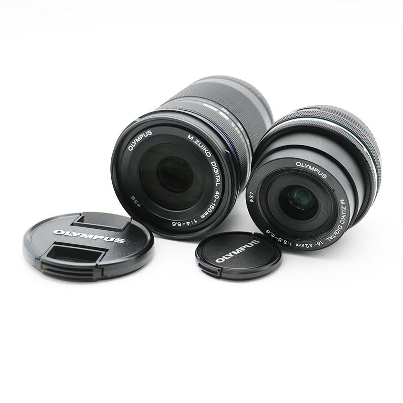 美品/シャッター回数737回 オリンパス E-M10 MarkⅢ レンズキット OM-D E-M10 Mark III EZダブルズームキット シルバー シャッター