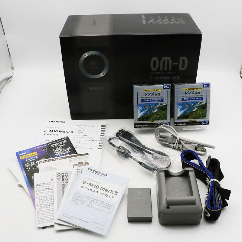 美品/シャッター回数737回 オリンパス E-M10 MarkⅢ レンズキット OM-D オリンパス ミラーレス OLYMPUS E-M10 MarkIII レンズキット