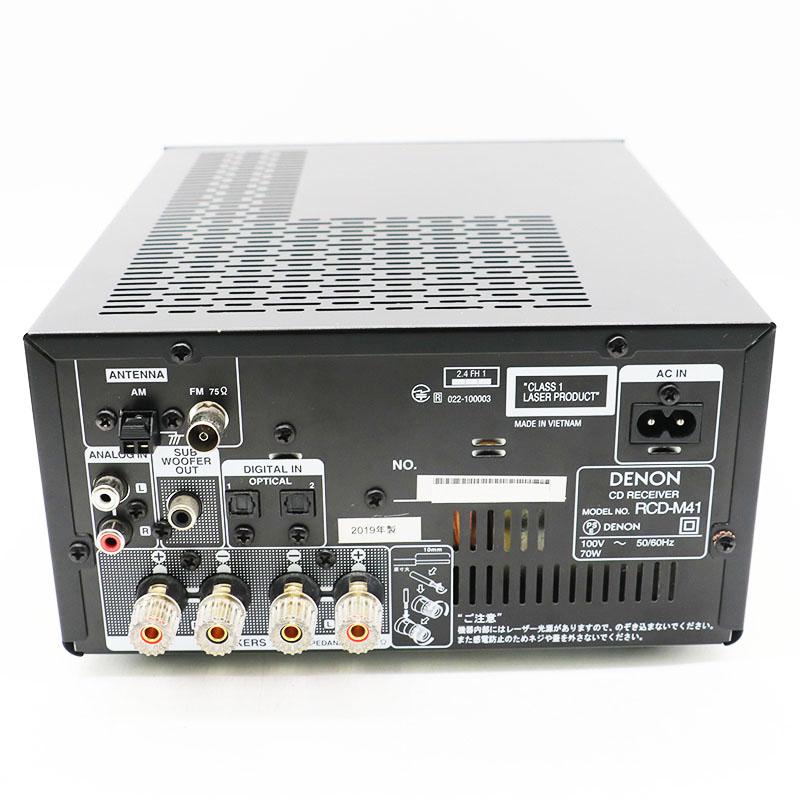 DENON（デノン） CD RECEIVER RCD-M41 ブラック ディスクリートアンプ