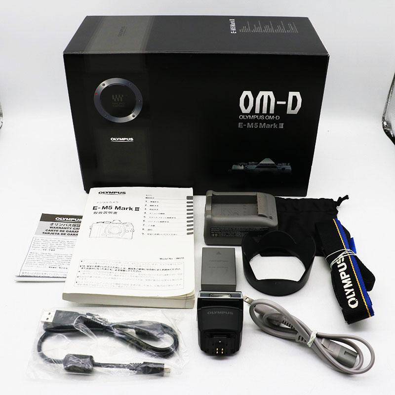 OLYMPUS オリンパス OM-D E-M5 MarkIII 14-150mmII レンズキット シルバー シャッター回数：1833回 元箱あり 中古難有の画像