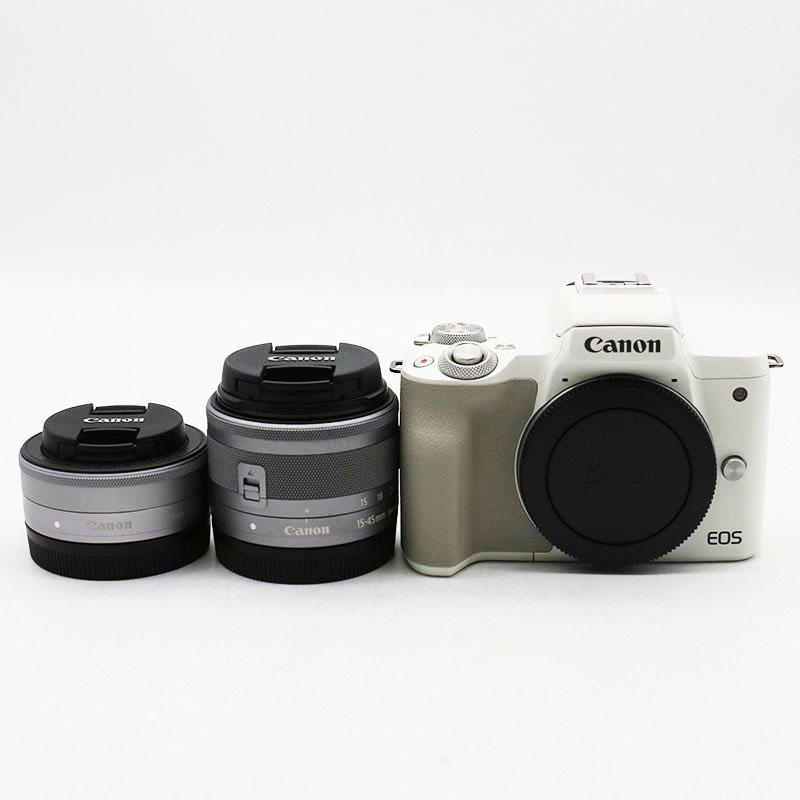 キヤノン（Canon） キャノン EOS Kiss M2 ダブルレンズキット ホワイト 