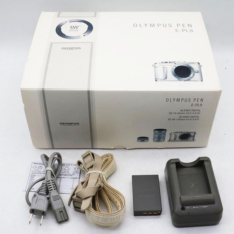 Olympus pen e-pl9 デジタルカメラ 望遠レンズ40-150mm OLYMPUS PEN オリンパス E-PL9 ブラックボディ 40-150mm シルバー
