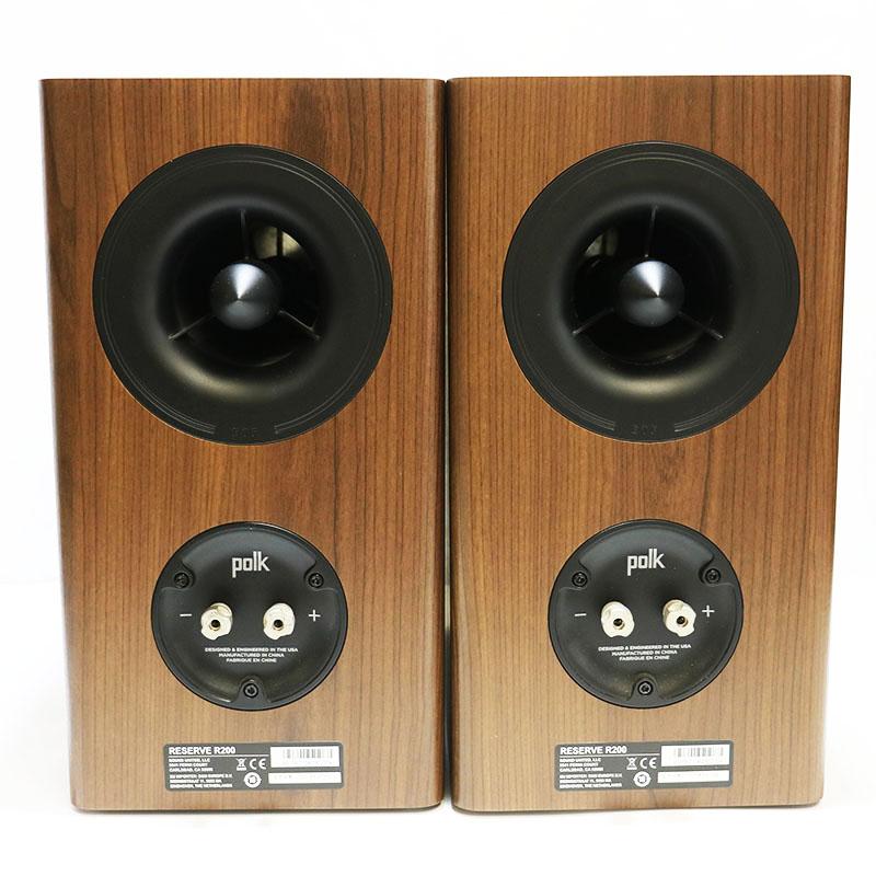 美品 Polk Audio ポークオーディオ Reserve R200 ブラウン ペア ブック