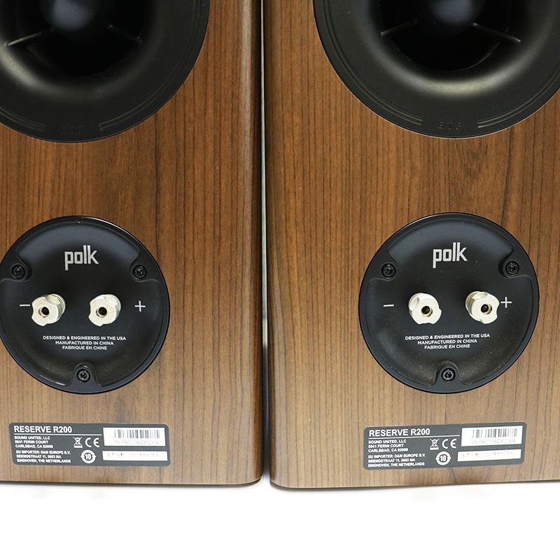 美品 Polk Audio ポークオーディオ Reserve R200 ブラウン ペア ブック