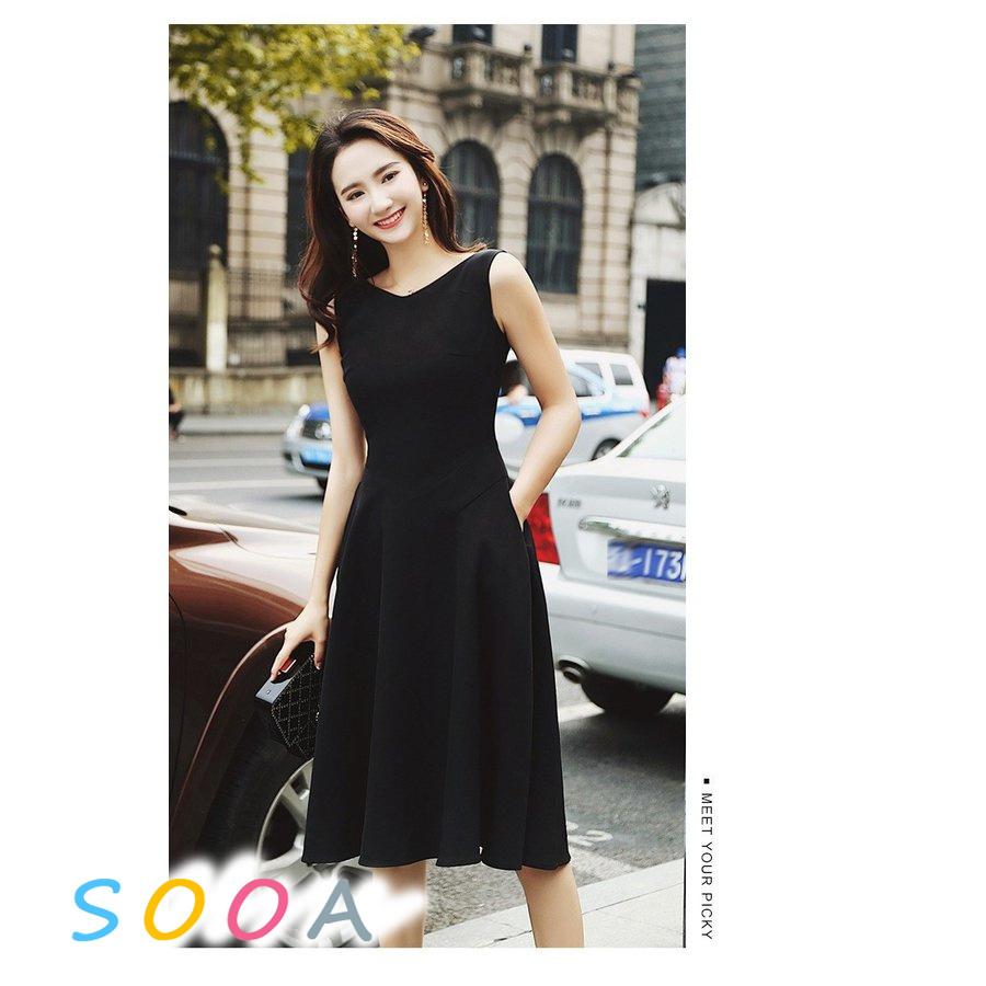 ワンピース レディース ドレス 黒 膝丈ワンピース ノースリーブ パーディードレス 夏 着痩せ Aライン 韓国風 30代40代 結婚式 フォーマル Nmh212xoqh ファッション Karnalifrtc Gov Np