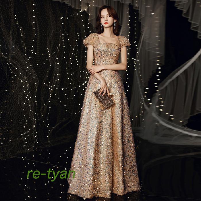 パーティードレス キラキラロングドレス 代30代40代袖あり 二次会 お呼ばれ 着痩せ 花嫁 発表会卒業会 フォーマル カラードレス忘年会 演出舞台 スパンコール Z5dress450 レーちゃん 通販 Yahoo ショッピング