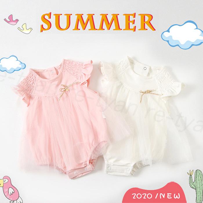 ベビー服 ロンパース 新生児 女の子 夏服 半袖 可愛い 赤ちゃん 新作 格安 おしゃれ カバーオール チュールワンピース 59cm 66cm 73cm 80cm 90cm 涼しい Z5girl181 レーちゃん 通販 Yahoo ショッピング
