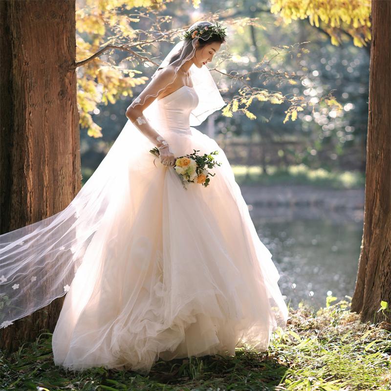 ブライダル花嫁ウェディングドレス安い結婚式ロングドレス二次会パーティードレス Aラインエンパイアライン姫系ドレス呼ばれ 新作森ガール 旅行撮影海外挙式 Z5lady245 レーちゃん 通販 Yahoo ショッピング