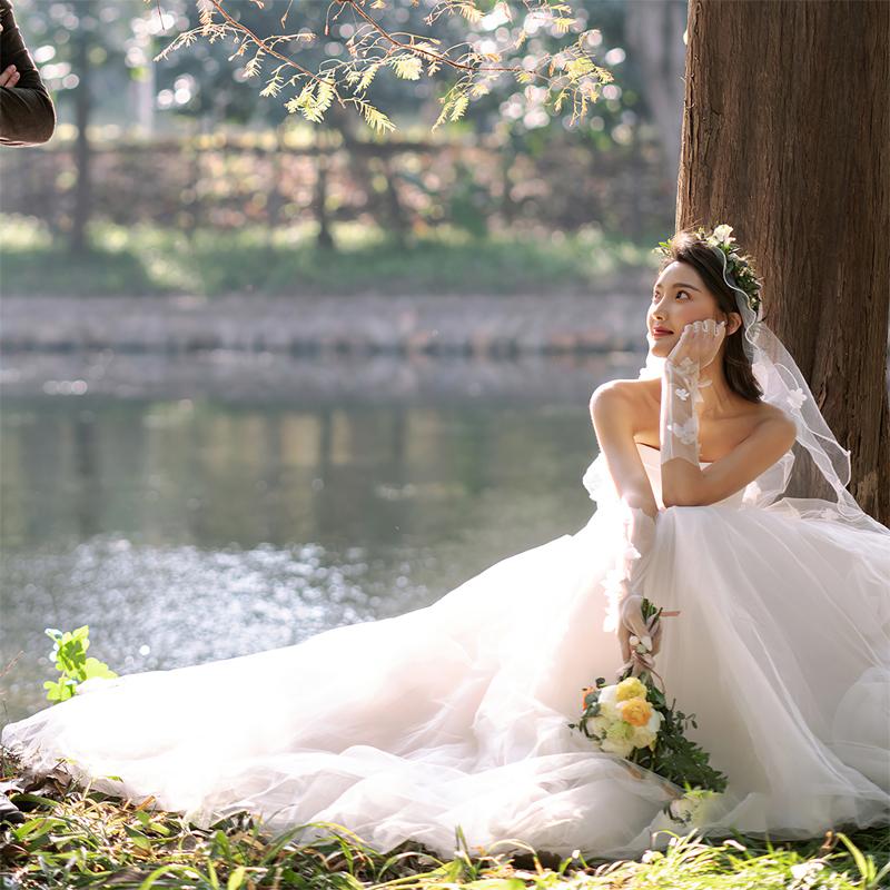 ブライダル花嫁ウェディングドレス安い結婚式ロングドレス二次会パーティードレス Aラインエンパイアライン姫系ドレス呼ばれ 新作森ガール 旅行撮影海外挙式 Z5lady245 レーちゃん 通販 Yahoo ショッピング