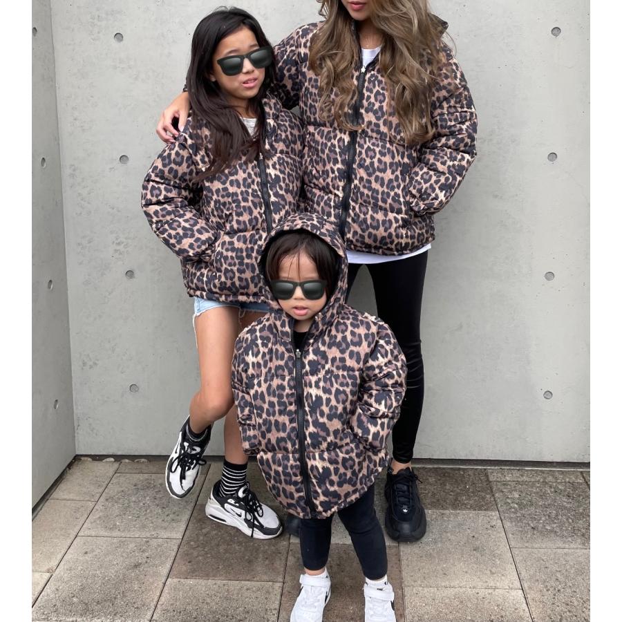 送料無料 ヒョウ柄 アニマル柄 レオパード アウター フード付 親子お揃い リンクコーデ |  | 07