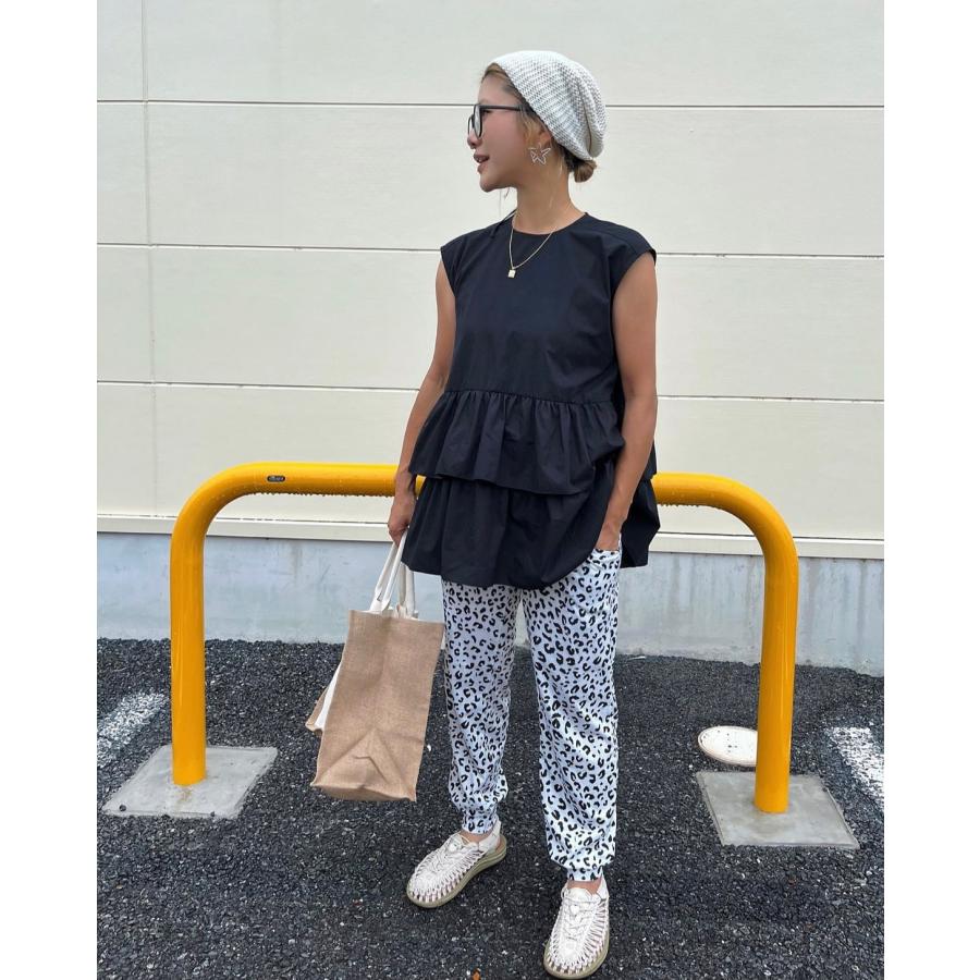 レオパードパンツ ヒョウ柄パンツ アニマル柄 楽チン ヒョウ柄