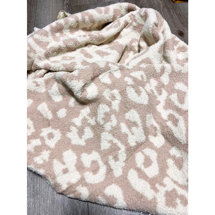 【新品】The Letters ヒョウ柄 ブランケット 新品】The Letters ヒョウ柄 ブランケット