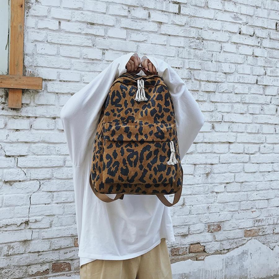 y2k ヒョウ柄　レオパード バッグ　リュック leopard リュック ヒョウ柄 リュックサック 大容量 バックパック