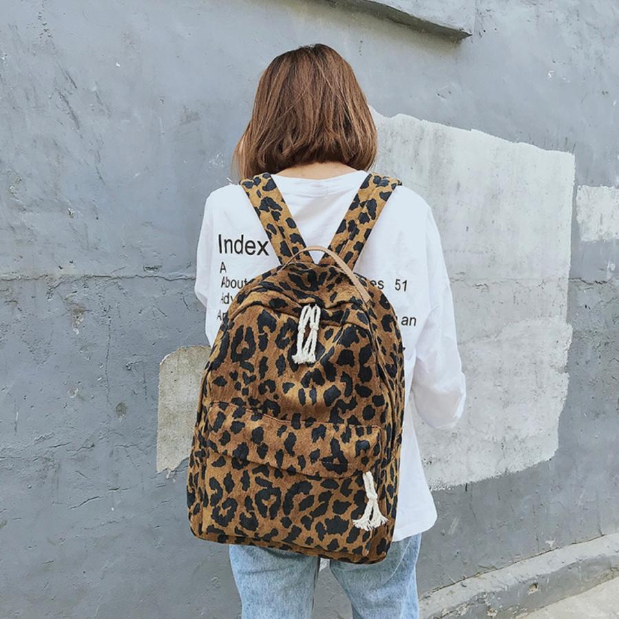 y2k ヒョウ柄　レオパード バッグ　リュック leopard リュック ヒョウ柄 リュックサック 大容量 バックパック