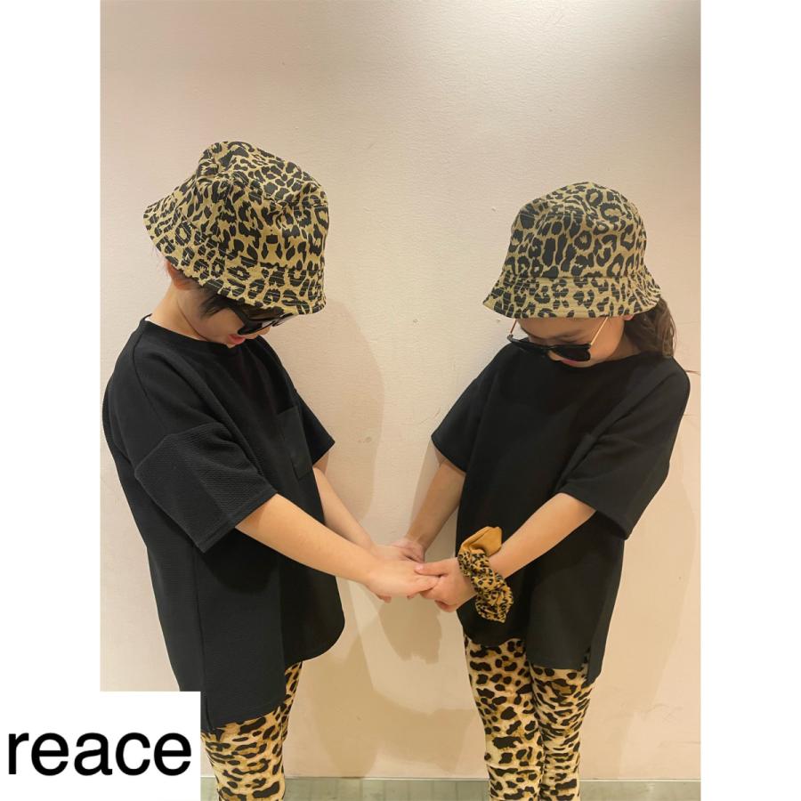 キッズ バケットハット 帽子 ヒョウ柄 レオパード アニマル バケハ